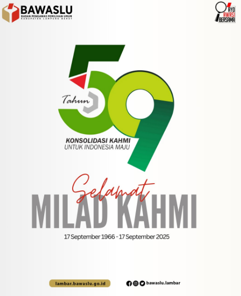 Foto Ucapan Milad ke-59 KAHMI