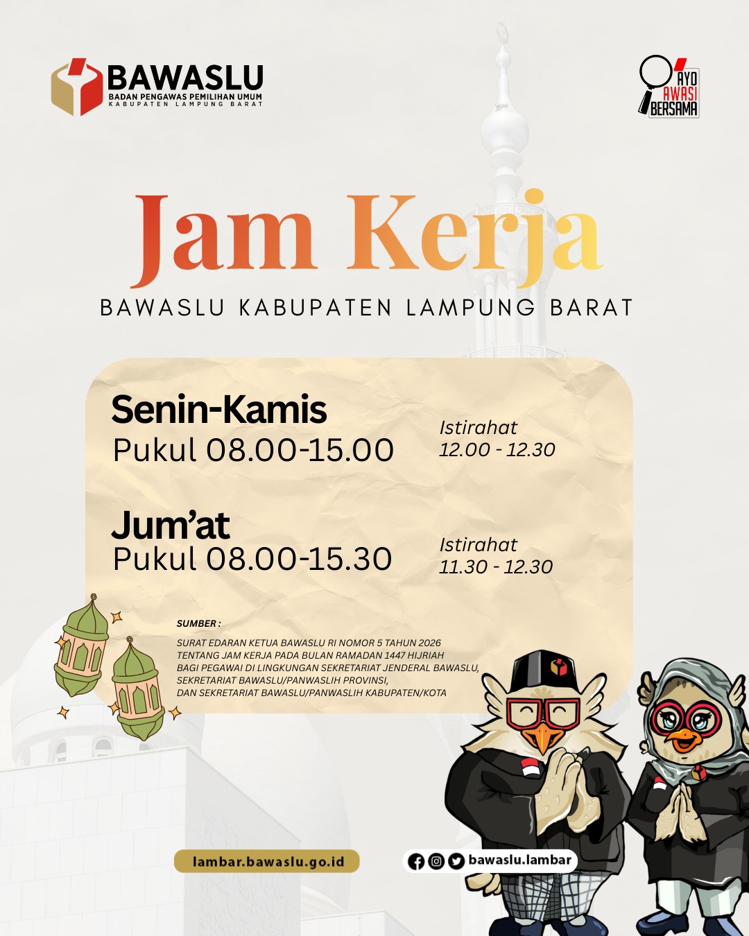 Foto Jam Kerja Senin - Jum'at