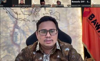 Ketua Bawaslu Rahmat Bagja dalam KickOff Ngabuburit Pengawasan Bawaslu Yogyakarta secara daring, Selasa (24/2/2026).