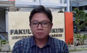 Akademisi Universitas Mulawarman Herdiansyah Hamzah dalam Ngabuburit Pengawasan bertajuk “Penguatan Penegakan Hukum Pemilu” yang diselenggarakan secara daring dan ditayangkan secara langsung melalui kanal YouTube Bawaslu, Kamis (5/3/2025).